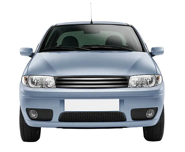Car front view facing right